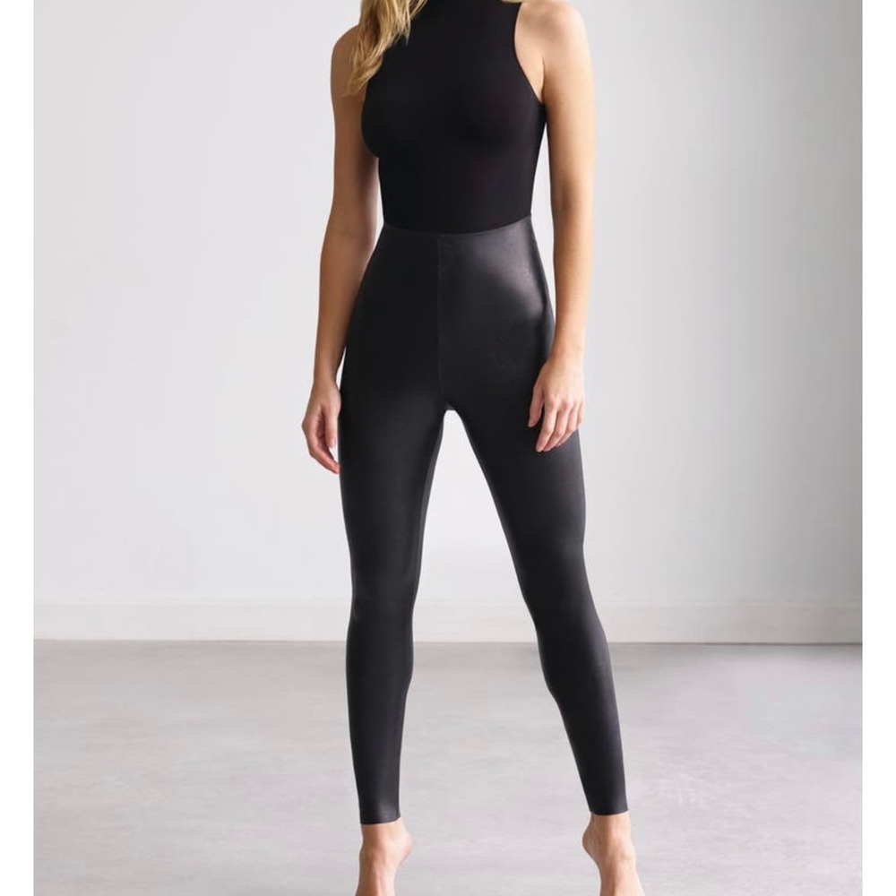 COMMANDO Faux Leather Leggings Black XL
